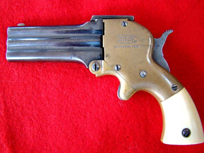 A fine cased William W. Marston three-barrelled .32 cal Derringer circa 1864-1872 — image 2